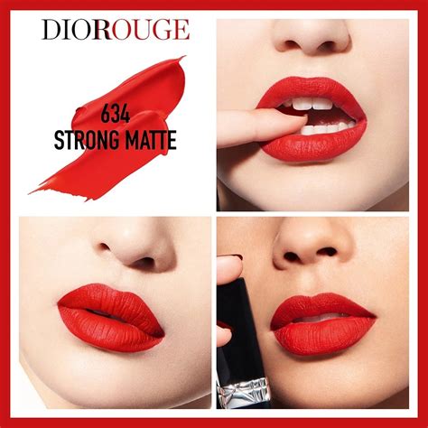 rouge dior 634 strong matte lipstick|dior lipstick.